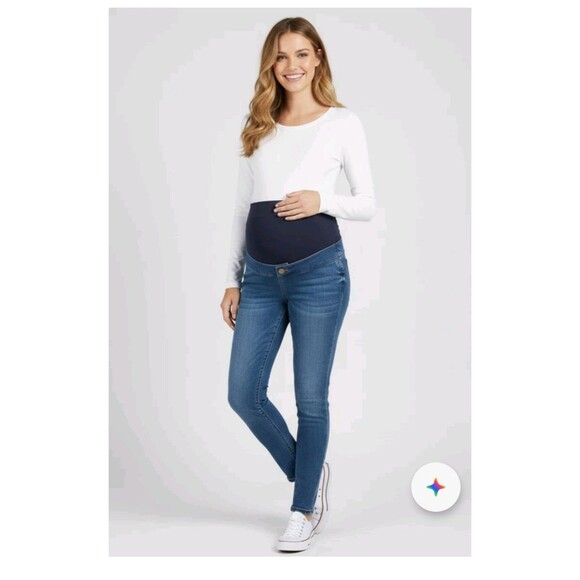 Abercrombie & Fitch Denim - Abercrombie & Fitch 'The Jean Legging' Over Belly Maternity Jeans 32/14S Stretch